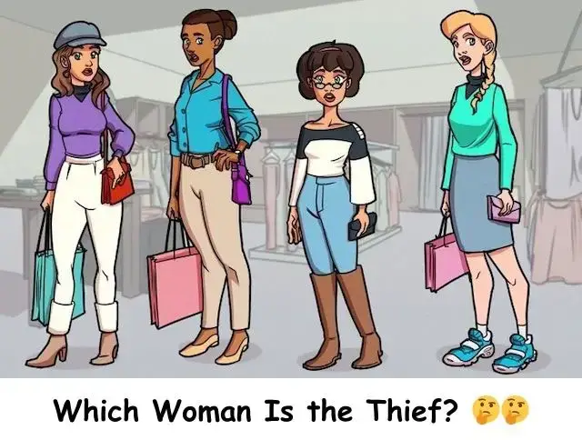 Which Woman Is the Thief? Unravel the Mystery with This Fun Puzzle!