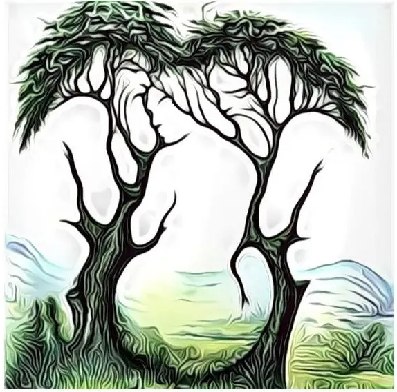 Can you see a young woman in this image?